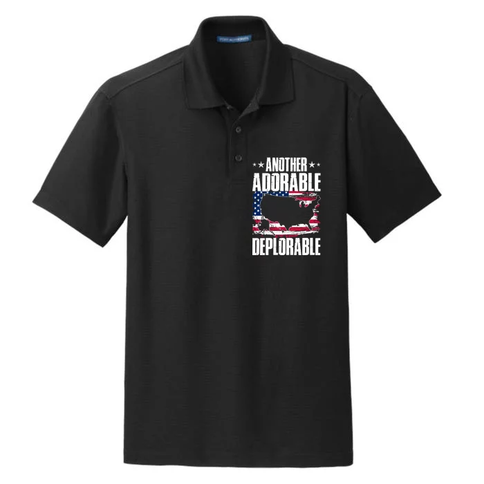 Another Adorable Deplorable Pro Trump Dry Zone Grid Performance Polo