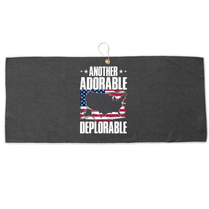 Another Adorable Deplorable Pro Trump Large Microfiber Waffle Golf Towel