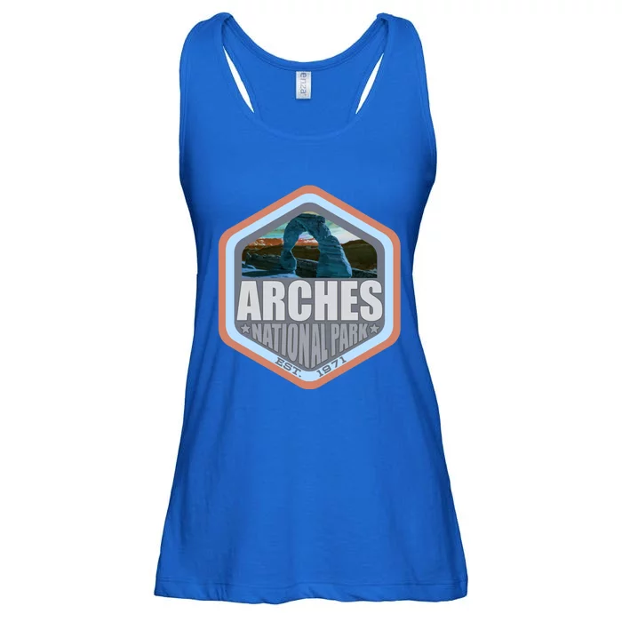 America National Park Arches Beautiful Design For Explorers Gift Ladies Essential Flowy Tank