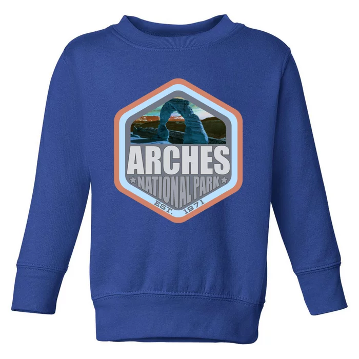 America National Park Arches Beautiful Design For Explorers Gift Toddler Sweatshirt