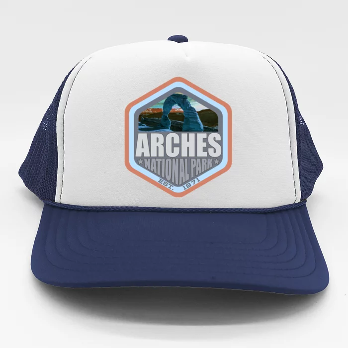 America National Park Arches Beautiful Design For Explorers Gift Trucker Hat