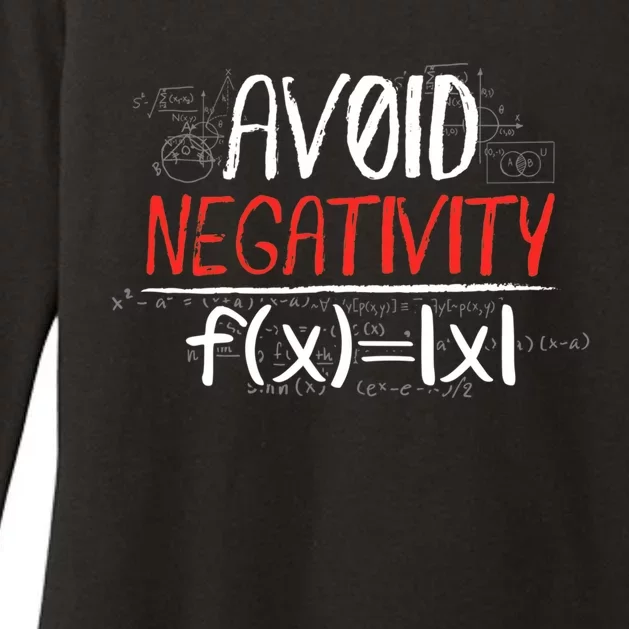 Avoid Negativity Positive Life Gift Womens CVC Long Sleeve Shirt