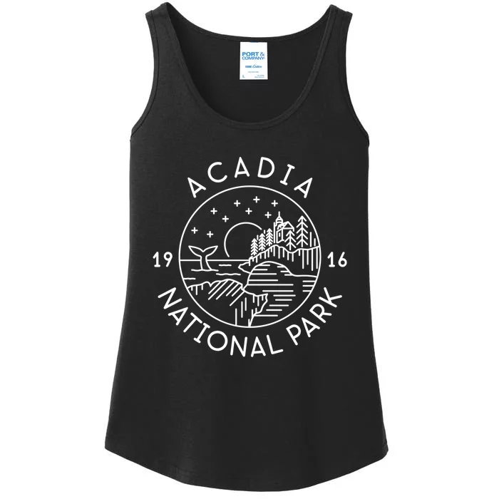 Acadia National Park 1916 Maine Bar Harbor Ladies Essential Tank