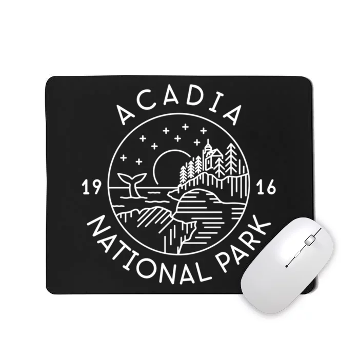 Acadia National Park 1916 Maine Bar Harbor Mousepad