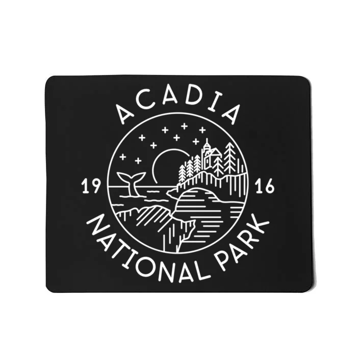 Acadia National Park 1916 Maine Bar Harbor Mousepad