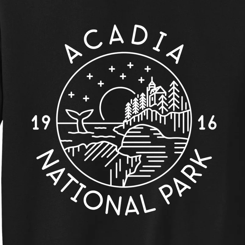 Acadia National Park 1916 Maine Bar Harbor Tall Sweatshirt