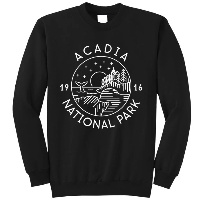 Acadia National Park 1916 Maine Bar Harbor Tall Sweatshirt