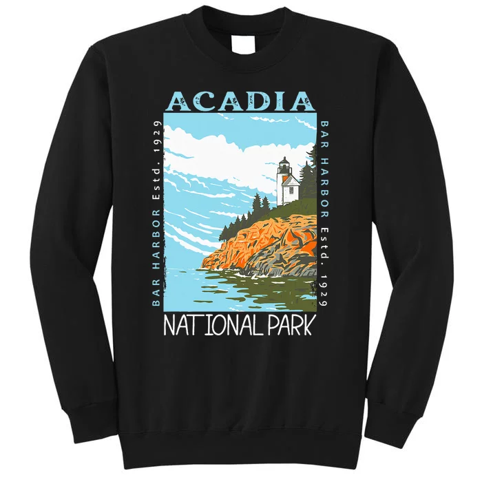 Acadia National Park Bar Harbor Maine Vintage Tall Sweatshirt