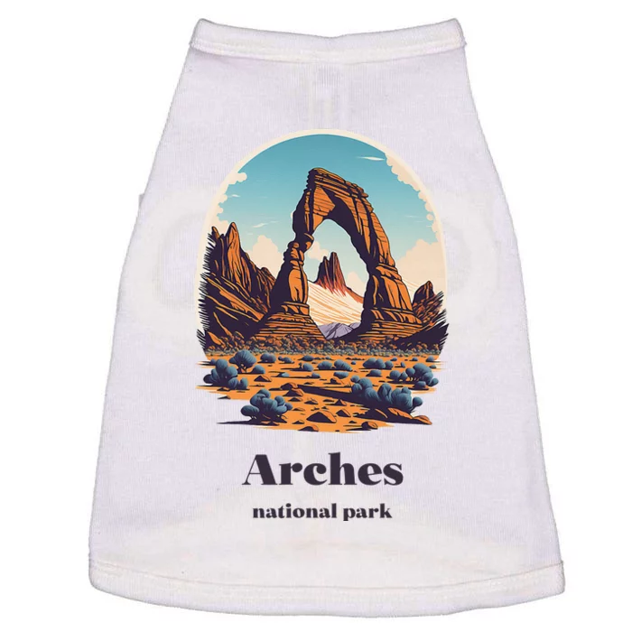 Arches National Park Utah Cool Vintage Style Doggie Tank