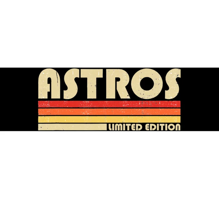 Astros Name Personalized Vintage Retro Gift Bumper Sticker