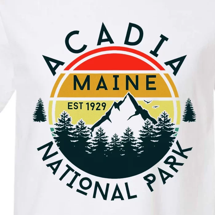 Acadia National Park Maine Mountains Nature Hiking Retro Garment-Dyed Heavyweight T-Shirt