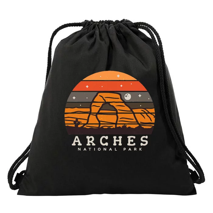 Arches National Park Moab Utah Vintage Drawstring Bag