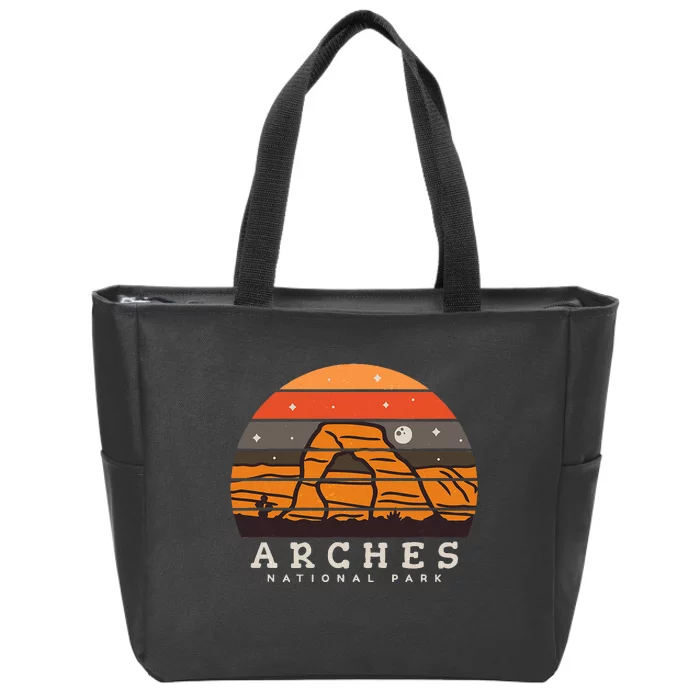 Arches National Park Moab Utah Vintage Zip Tote Bag