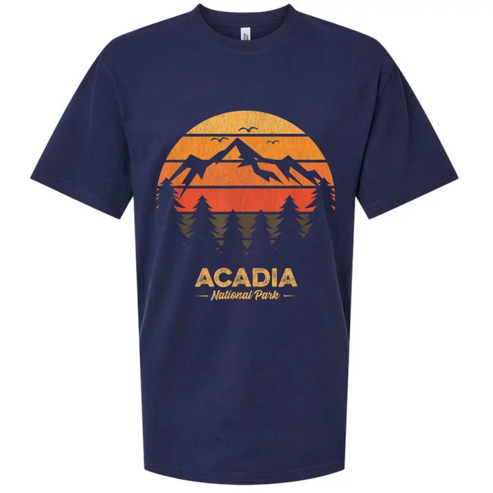 Acadia National Park Retro Vintage Souvenir Sueded Cloud Jersey T-Shirt