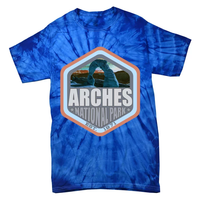 America National Park Arches Beautiful Design For Explorers Gift Tie-Dye T-Shirt