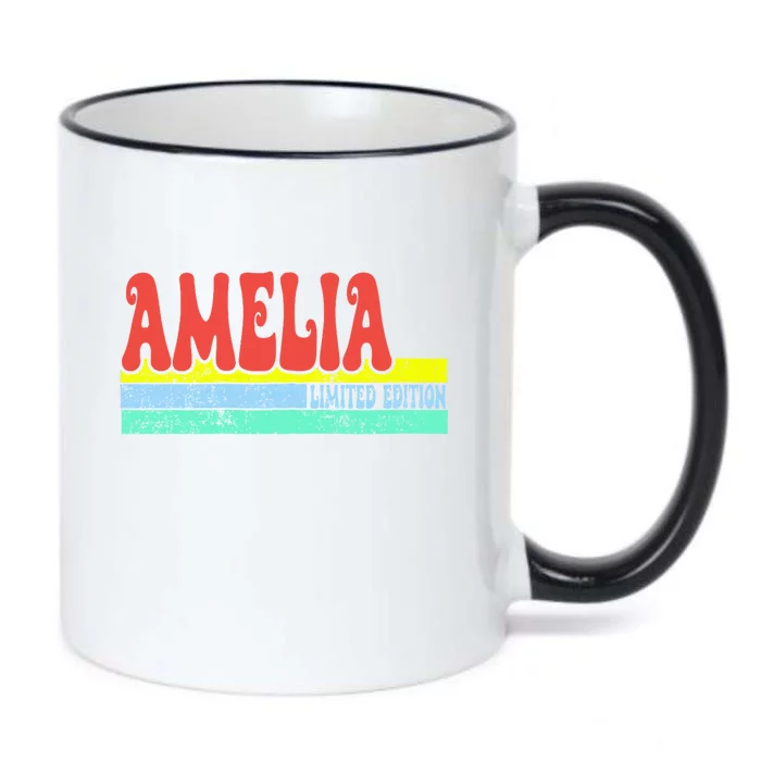 Amelia Name Personalized Cute Idea Black Color Changing Mug