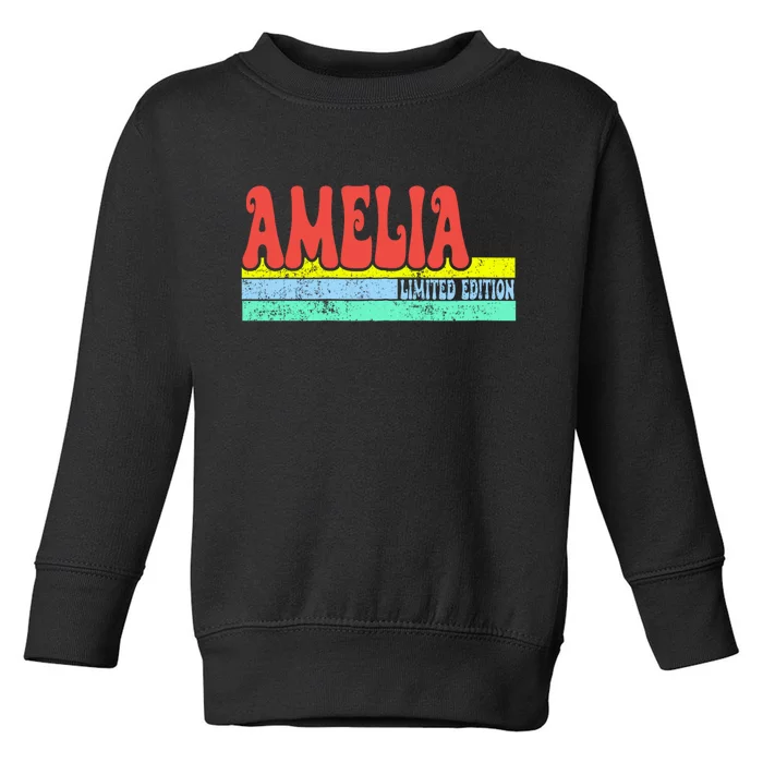 Amelia Name Personalized Cute Idea Toddler Sweatshirt