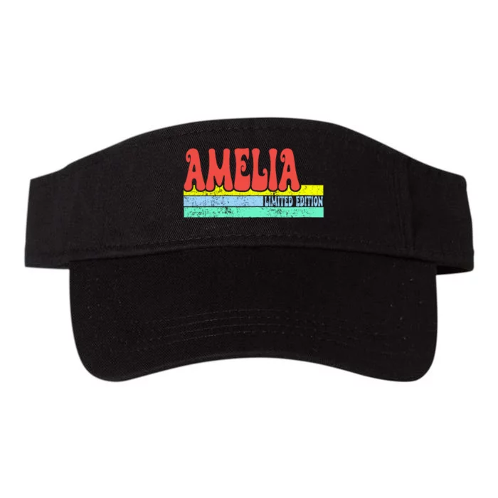 Amelia Name Personalized Cute Idea Valucap Bio-Washed Visor