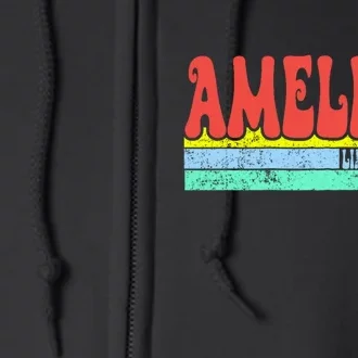 Amelia Name Personalized Cute Idea Full Zip Hoodie