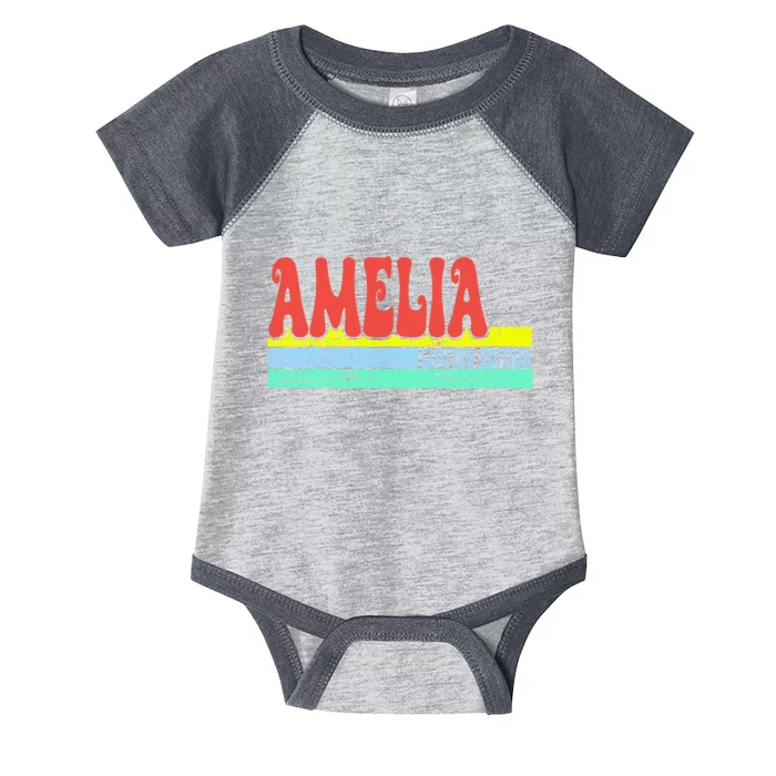 Amelia Name Personalized Cute Idea Infant Baby Jersey Bodysuit