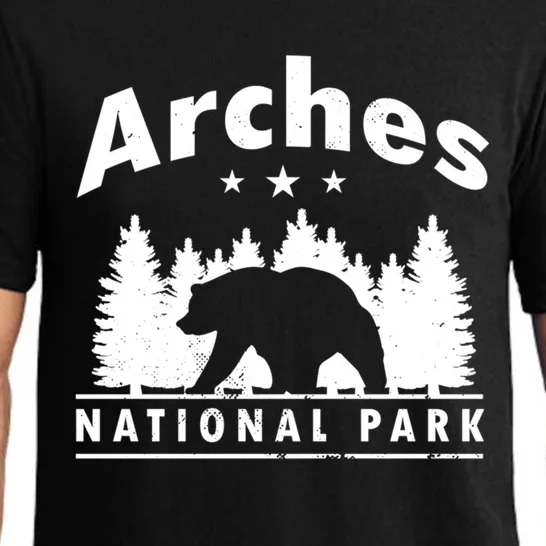 Arches National Park Bear Souvenir Us Park Gift Pajama Set