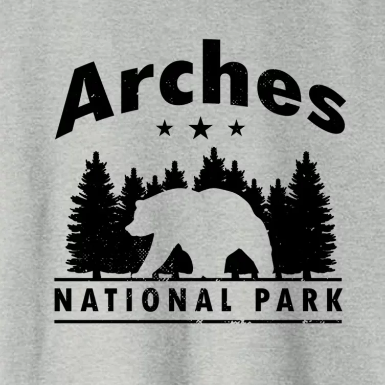 Arches National Park Bear Souvenir Us Park Gift Women's Crop Top Tee