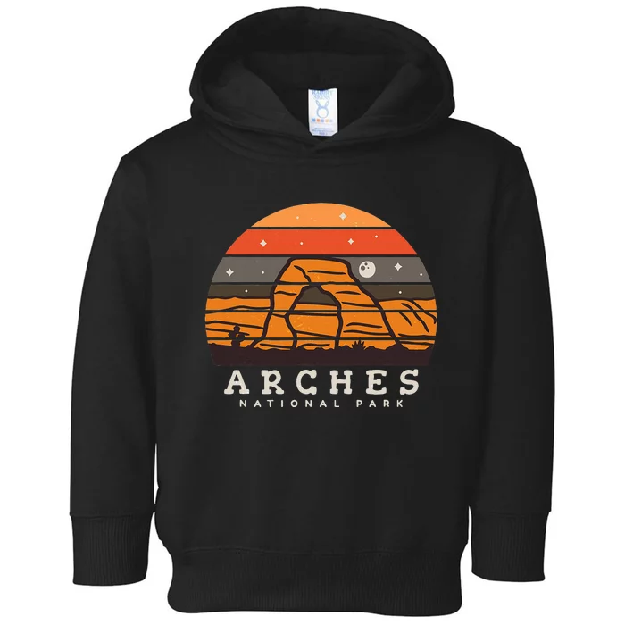 Arches National Park Moab Utah Vintage Toddler Hoodie