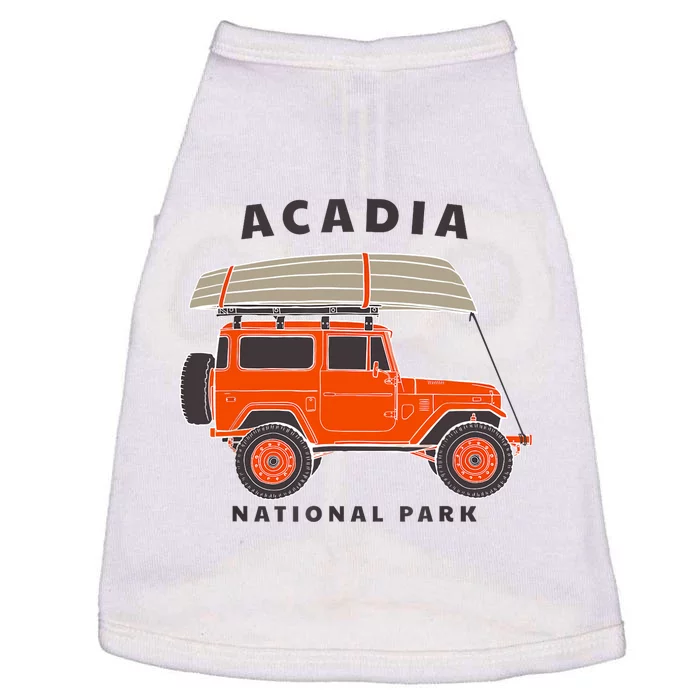 Acadia National Park Vintage Maine Souvenir Retro Gift Doggie Tank