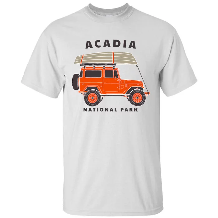 Acadia National Park Vintage Maine Souvenir Retro Gift Tall T-Shirt