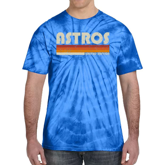 Astros Name Personalized Vintage Retro Gift Tie-Dye T-Shirt