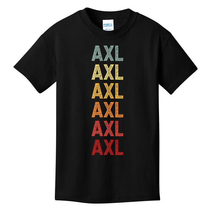 Axl Name Personalized Vintage Retro Birthday Kids T-Shirt