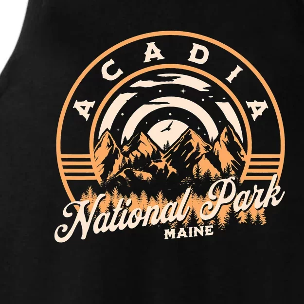 Acadia National Park Maine Nature Hiking Outdoors Ladies Tri-Blend Wicking Tank