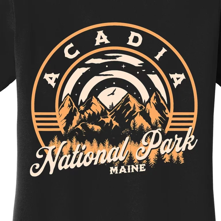 Acadia National Park Maine Nature Hiking Outdoors Women's T-Shirt