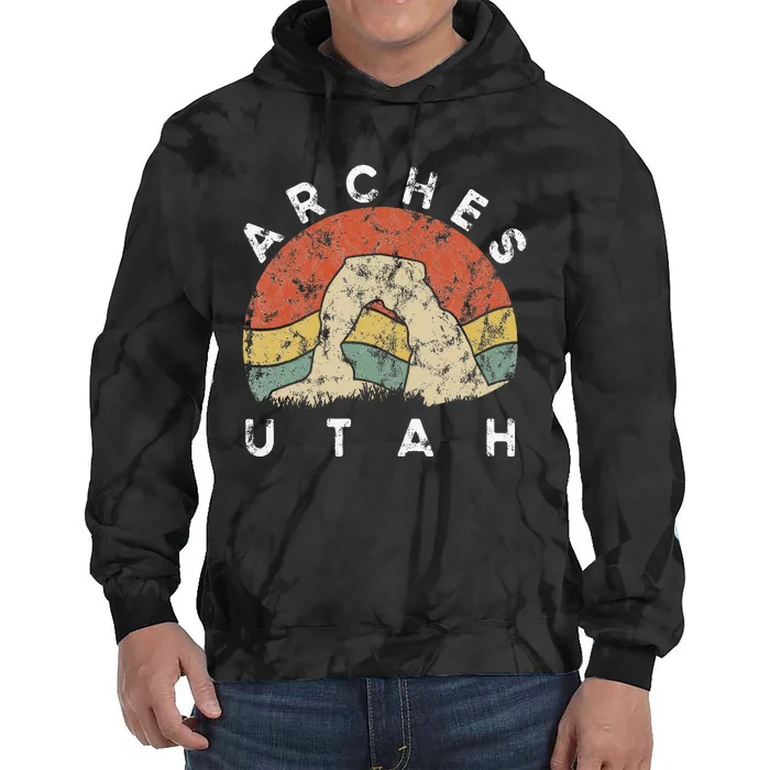 Arches National Park Utah Vacation Road Trip Tie Dye Hoodie