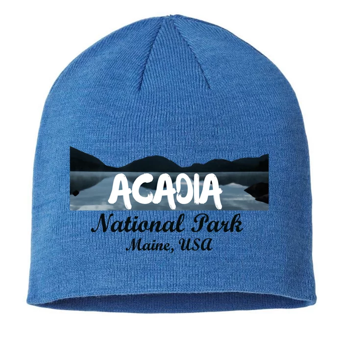 Acadia National Park Travel Maine Usa Earth Explorer Great Gift 8 1/2in Sustainable Knit Beanie