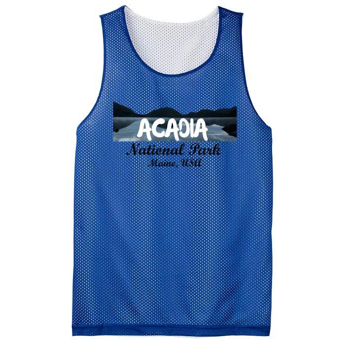 Acadia National Park Travel Maine Usa Earth Explorer Great Gift Mesh Reversible Basketball Jersey Tank