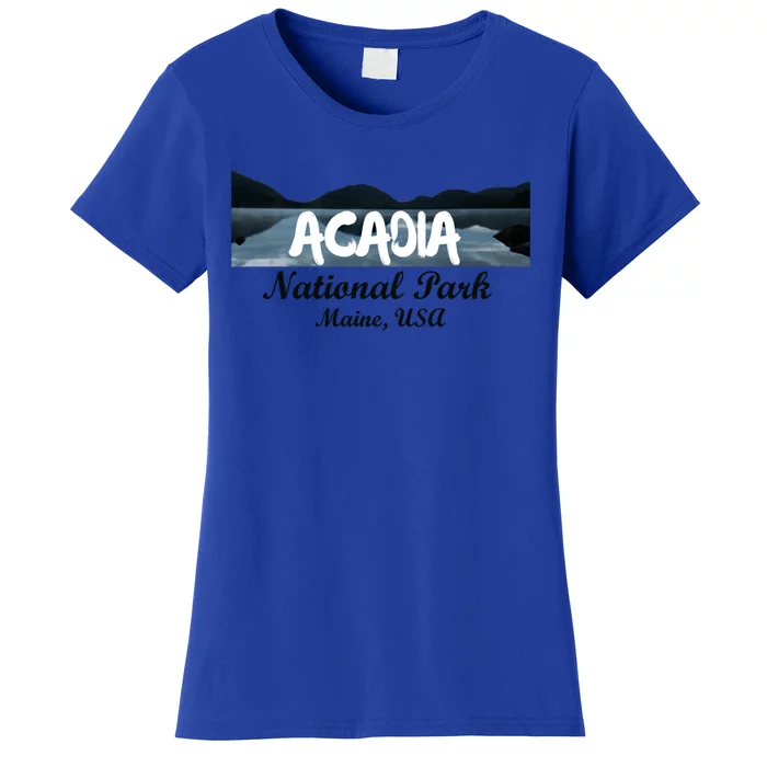 Acadia National Park Travel Maine Usa Earth Explorer Great Gift Women's T-Shirt