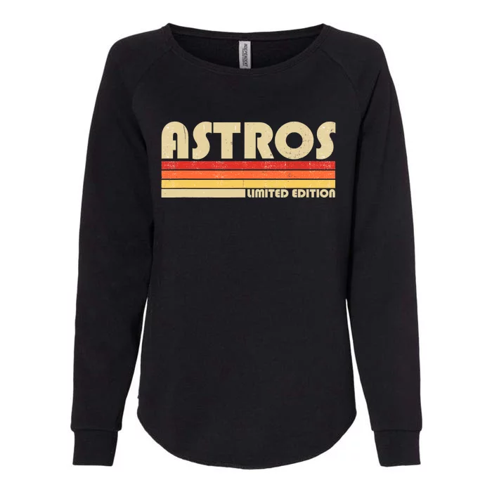 Astros Limited Edition Retro Vintage Womens California Wash Sweatshirt