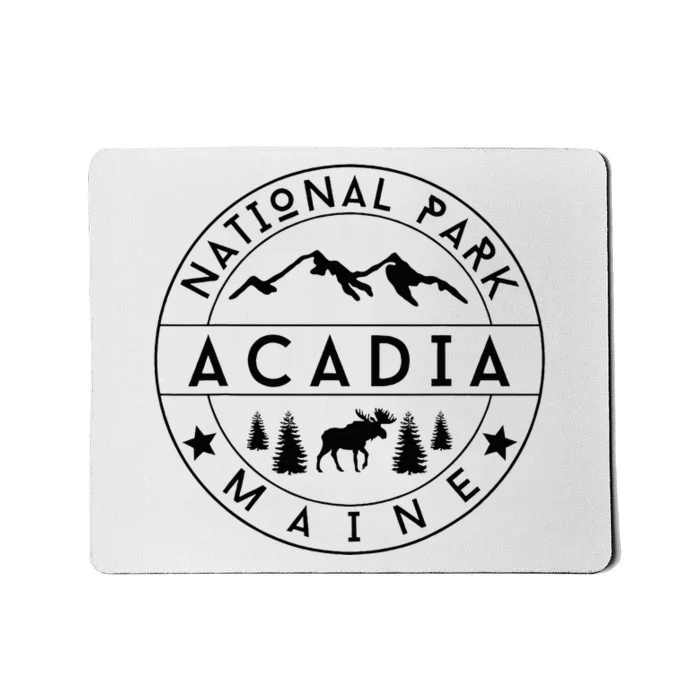 Acadia National Park Maine Moose Nature Hiking Outdoors Mousepad