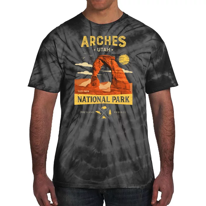 Arches National Park Delicate Arch Tie-Dye T-Shirt