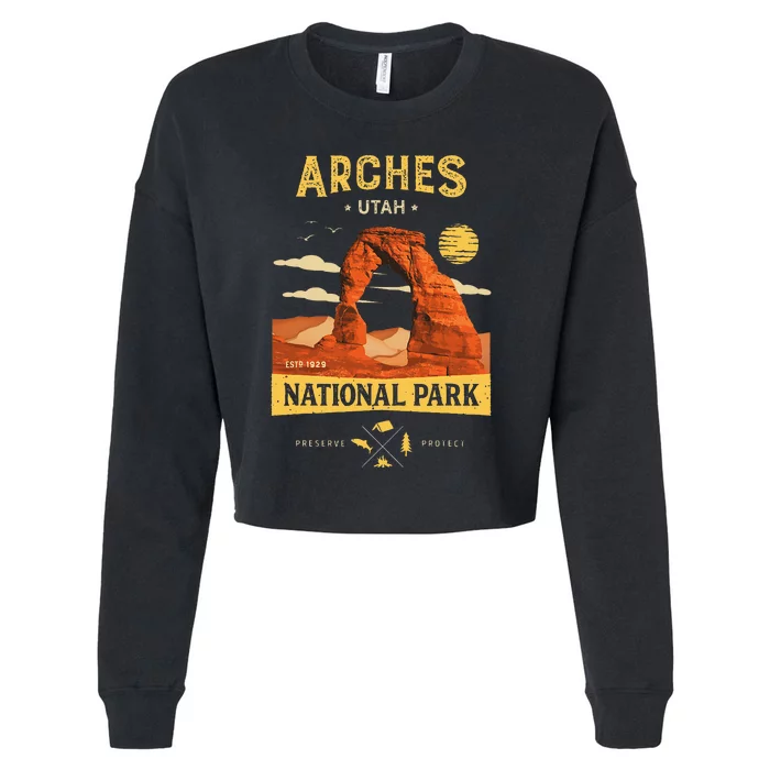 Arches National Park Delicate Arch Cropped Pullover Crew