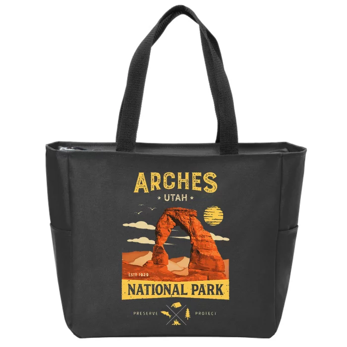 Arches National Park Delicate Arch Zip Tote Bag