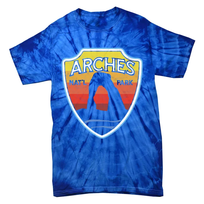 Arches National Park (Utah) Sun Vintage Design Gift Tie-Dye T-Shirt