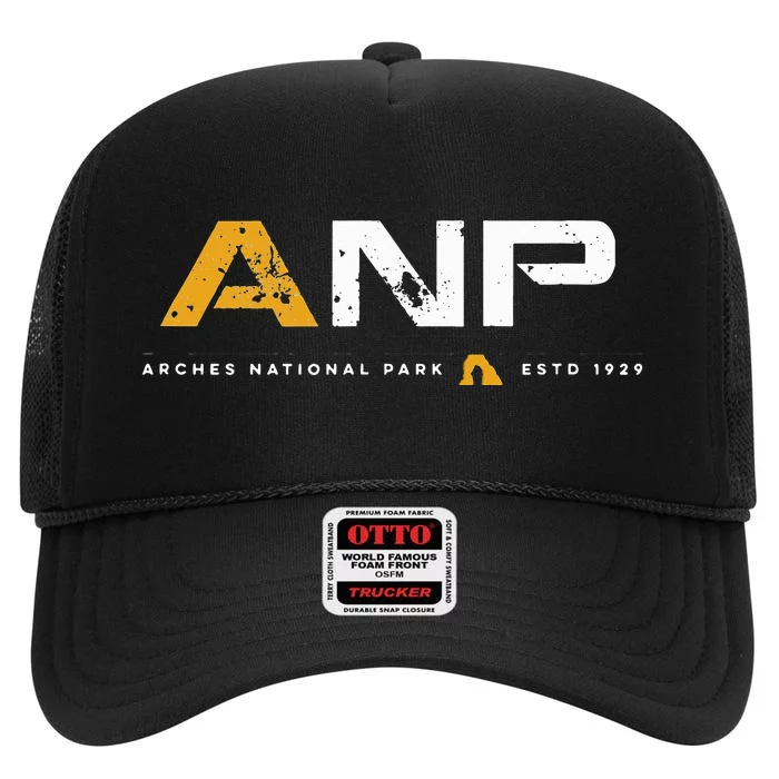 Arches National Park Utah High Crown Mesh Trucker Hat