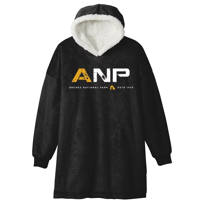 Arches National Park Utah Hooded Wearable Blanket