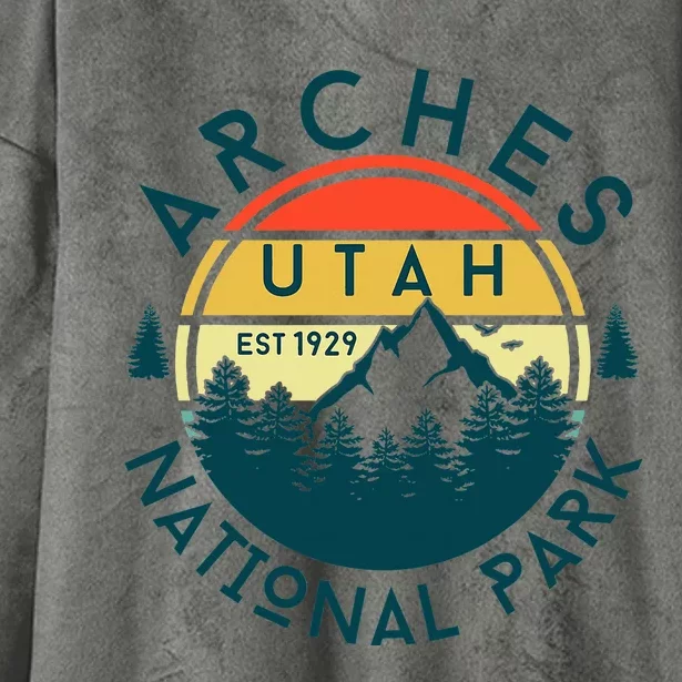 Arches National Park Utah Nature Hiking Outdoors Hooded Wearable Blanket