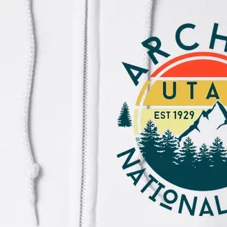 Arches National Park Utah Nature Hiking Outdoors Full Zip Hoodie