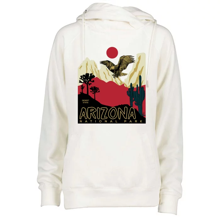 Arizona National Park Womens Funnel Neck Pullover Hood