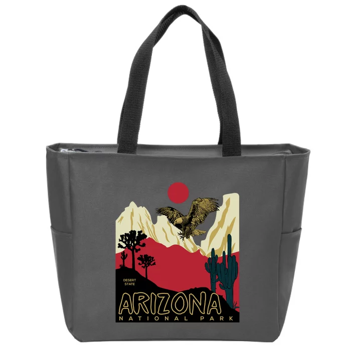 Arizona National Park Zip Tote Bag