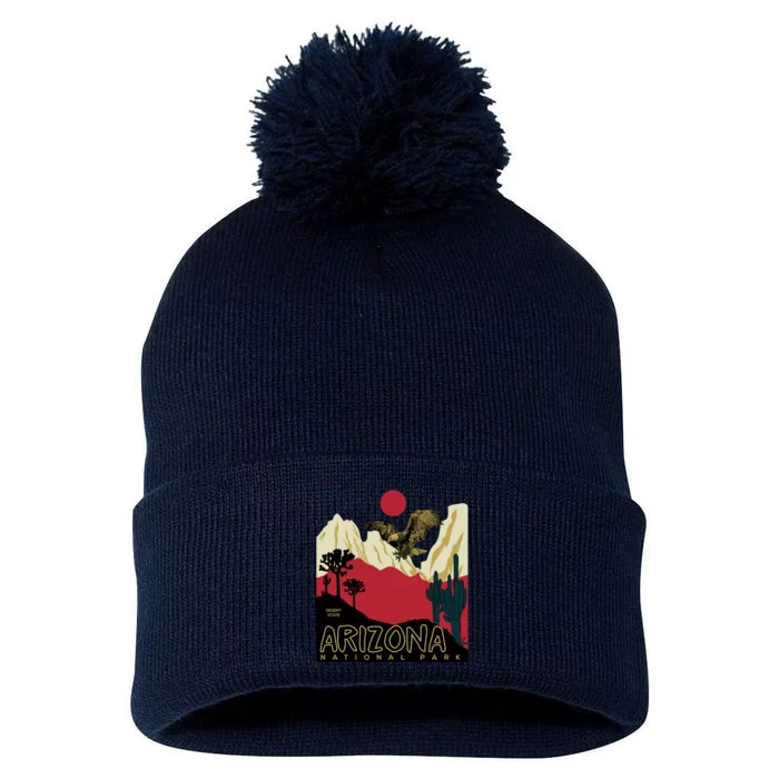 Arizona National Park Pom Pom 12in Knit Beanie